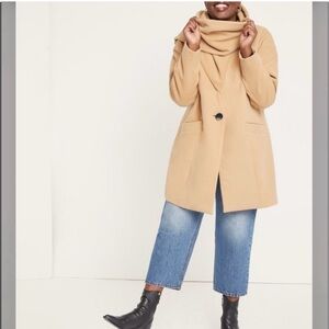 Eloquii Camel Tan Scarf Coat Size 18/20